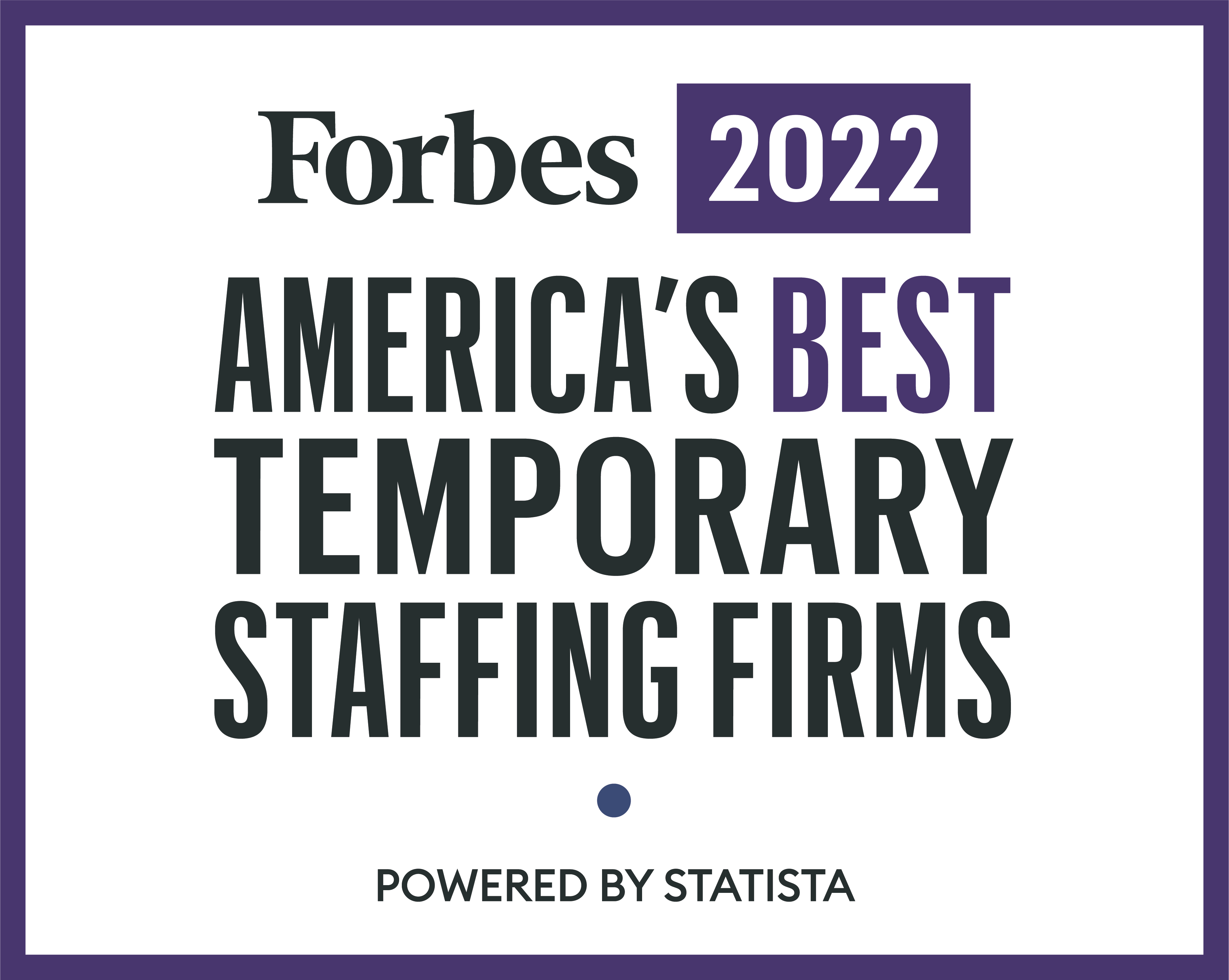 Forbes America's Best Temporary Staffing Firms 2020
